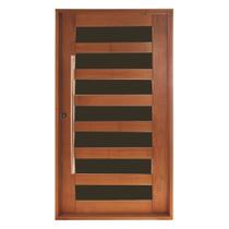 Porta Madrid com Vidro Montada em Madeira Maciça Tauari