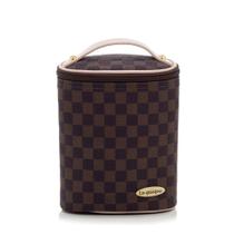 Porta Mamadeira Lequiqui Escocesa Colour - Marrom c/ Rosa Porta Mamadeira Lequiqui Escocesa Colour - Marrom c/ Rosa