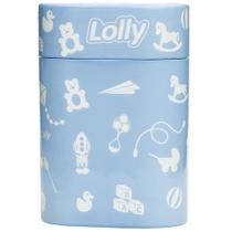 Porta mamadeira lolly duplo azul