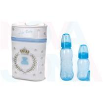 Porta Mamadeira Térmico Duplo+2 Mamadeiras Bico Uni. Kuka Azul