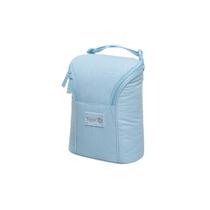 Porta Mamadeira Térmico Maternidade Tigor Azul Bolsa Menino de Luxo Necessaire para Bebê 2 Mamadeiras