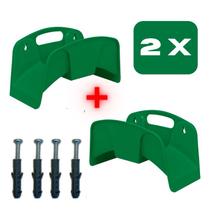 Porta Mangueira Suporte Mangueira Jardim Piscina Quintal Interno Externo Verde ou Preto Plástico