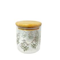 PORTA MANTIMENTO BOROSSILICATO TAMPA EM BAMBU 1L Dynasty