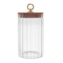 Porta Mantimento de Vidro Borossilicato com Tampa de Bambu Classic 800ml - Wolff