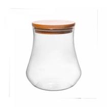 Porta Mantimento de Vidro Borossilicato com Tampa em Bambu 500ml 20686 - Wolff