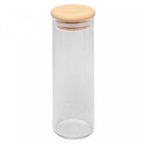 Porta Mantimento de Vidro com Tampa de Bambu 210ml - Wolff