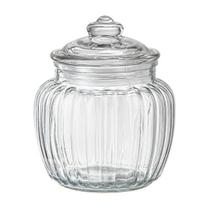 Porta mantimento em vidro com tampa hermetica 575ml D8.4xA13cm Porta mantimento em vidro com tampa hermetica 575ml D8.4xA13cm