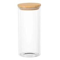 Porta Mantimento Vidro Borossilicato Tampa Bambu 1,4 L - Dynasty