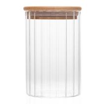 Porta Mantimento Wolff Tampa Bambu Canelado 300ml Vidro Boro Porta Mantimento Wolff Tampa Bambu Canelado 300ml Vidro Boro
