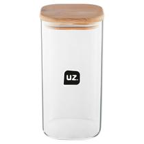 Porta Mantimentos 1,5L UZ Vidro Quadrado UZ7077-TR Porta Mantimentos 1,5L UZ Vidro Quadrado UZ7077-TR