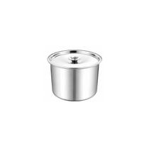 Porta Mantimentos Aço Inox Lata com Tampa Armazenar 2,5L