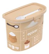 Porta Mantimentos Açúcar Com Colher Plasutil