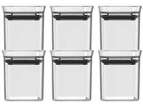 Porta-Mantimentos de Plástico Hermético Retangular 150ml Ou Block