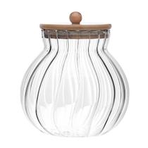 Porta Mantimentos De Vidro Com Tampa De Bambu Classic 1,5L - WOLFF GOURMET