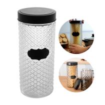 Porta Mantimentos de Vidro Pote com Tampa Preta Wolff 2100ml Porta Mantimentos de Vidro Pote com Tampa Preta Wolff 2100ml