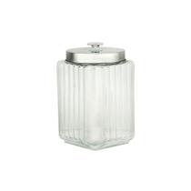 Porta-mantimentos em vidro com tampa de metal Lyor 1,6 litros