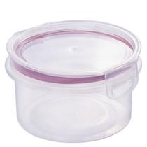 Porta mantimentos Hermético Redondo Trava Mais 560ml vermelho Plasutil ref.14338