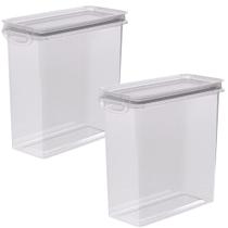 Porta mantimentos hermético Trava Mais 2,8 litros fendi com 2 unidades Plasutil ref.9920 Porta mantimentos hermético Trava Mais 2,8 litros fendi com 2 unidades Plasutil ref.9920
