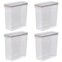 Porta mantimentos hermético Trava Mais 2,8 litros fendi com 4 unidades Plasutil ref.9920 Porta mantimentos hermético Trava Mais 2,8 litros fendi com 4 unidades Plasutil ref.9920