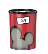 Porta Mantimentos para Café em Plástico Mickey Mouse com Tampa Preta 1,2L - Potte