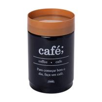 Porta Mantimentos Plug para Cafe em Plastico Preto Plasutil 1.15L - 017782