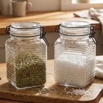 Porta Mantimentos Potes Herméticos Vidro De 1,330ml Kit 4pçs