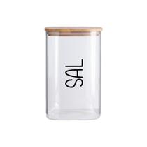 Porta Mantimentos Quadrado (1,2 Litros) Sal