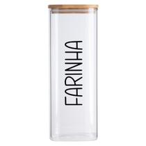 Porta Mantimentos - Quadrado (1,9 Litros) Farinha