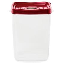 Porta Mantimentos Quadrado 4,5 Litros Vermelho Porta Mantimentos Quadrado 4,5 Litros Vermelho