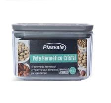 Porta mantimentos quadrado cristal plasvale 0,5l