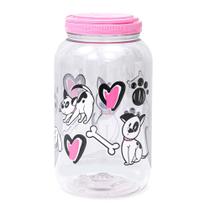 Porta Mantimentos Redondo Dog 3,6l Rosa - Ração Porta Mantimentos Redondo Dog 3,6l Rosa - Ração
