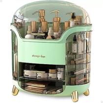 Porta Maquiagem Cosméticos Com 11 Divisões Em Acrílico Fumê Porta Maquiagem Cosméticos Com 11 Divisões Em Acrílico Fumê