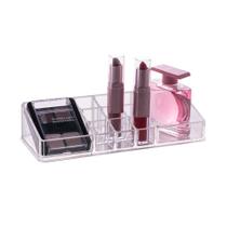 Porta Maquiagem de Acrílico Transparente 22,5cm 1160 Lyor