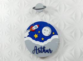 Porta Maternidade Astronauta Personalizado com Pendurador