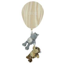 Porta Maternidade Bexiga Floresta com Hipopótamo e Onça Quarto Bebê Infantil Unissex Porta Maternidade Bexiga Floresta com Hipopótamo e Onça Quarto Bebê Infantil Unissex