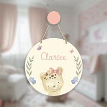 Porta maternidade com aplique Ursinha