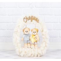 Porta maternidade familia ursos de pelucia - filha