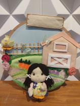 Porta maternidade menina fazendeira