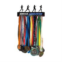 Porta Medalha Corrida Running Masculino Para Até50 Medalhas