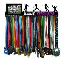 Porta Medalha Futebol Fem Porta Retrato P/ Até 100 Medalhas Porta Medalha Futebol Fem Porta Retrato P/ Até 100 Medalhas