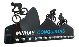 Porta Medalha Mountain Bike Masculino 34cm Porta Medalha Mountain Bike Masculino 34cm
