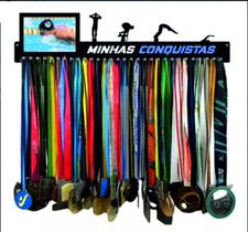 Porta Medalha Natação Masc Porta Retrato P Até 120 Medalhas