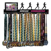 Porta Medalha Personalizado Corrida Fem Portaretrato_g
