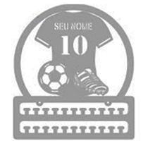 Porta Medalhas Branco Futebol Futsal Bola Time Personalizado