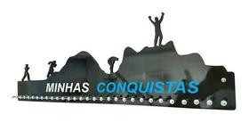 Porta Medalhas Corrida De Rua Masculino sem Porta Retrato para Até 100 Medalhas