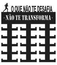 Porta Medalhas Corrida Masculino Mdf 6mm Preto P/30 Medalhas