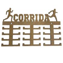 Porta medalhas corrida masculino mdf cru 30cmx20cm Porta medalhas corrida masculino mdf cru 30cmx20cm