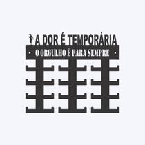 Porta Medalhas De Corrida Feminina - Mdf 24 medalhas 6mm Color Frase