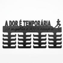 Porta Medalhas De Corrida Masculino - Mdf 6mm Color Preto