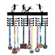 Porta Medalhas em Aço - Futebol Feminino